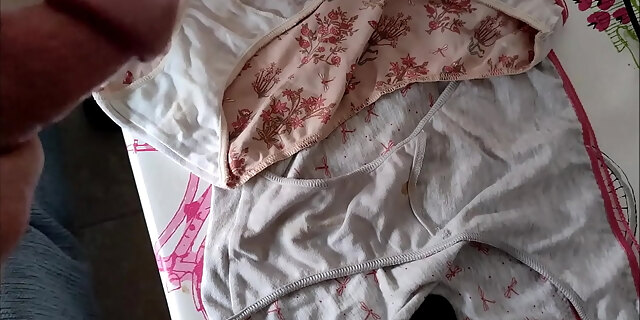 bra,cum,cumshot,masturbation,panties,wife